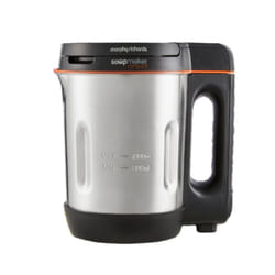 Morphy Richards Compact Soup Maker, Blend & Cook Smooth & Chunky Soup, Smoothies, Black & Stainless Steel, 1 Litre, 900 W, 501021