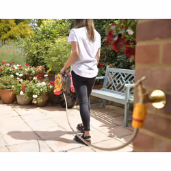 HOZELOCK - Micro Reel 10m : Ideal for patios, balconies and small gardens, compact and practical "Click & Go" design, a lightweight small bore hose, 1