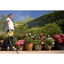 HOZELOCK - Micro Reel 10m : Ideal for patios, balconies and small gardens, compact and practical "Click & Go" design, a lightweight small bore hose, 1