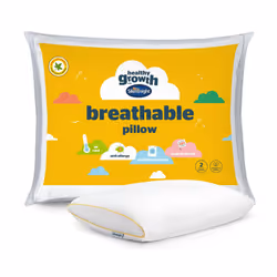Silentnight Healthy Growth Breathable Pillow - Kids Pillow with Mesh Sides for a Refreshing Nights Sleep - Cotton, Anti Bacte ...