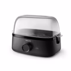 Philips Egg Cooker 3000 Series, Family Size up to 6 Eggs (soft, medium, hard, poached), Easy to clean, Poached Tray & Egg Pie ...