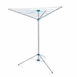 Minky Freestanding Portable Rotary Airer Washing Line for Indoor, Outdoor, or Camping Use, Silver