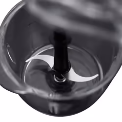 Russell Hobbs Desire Electric Fruit & Vegetable Mini Chopper, 1L glass bowl with 500ml food capacity & storage lid, Dishwasher safe parts, Stainless