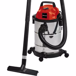 Einhell TC-VC 1820 S wet and dry vacuum cleaner (1,250 W, 20 l stainless steel tank, blow connection, 4 castors, ? 36 mm suct ...