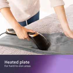 Philips Steam&Go Plus Handheld Clothes Steamer, Vertical and Horizontal Garment Steamer, No Ironing Board Needed, 0.07 Litre, 1300 W, Black/Copper,