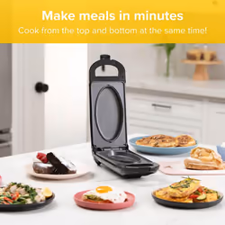 5 Minute CleverChef - 700W - Non-Stick Multicooker - Great for Steaks, Omelettes, Toasties, Pizzas & Dessert Maker - Free Drew&Cole Recipe App - Quick