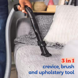 Russell Hobbs Cylinder Vacuum Cleaner ATLAS2 2.5 Litre Grey & Blue with 3 in 1 Multi-Tool, Triple Dust Lock 700W High Efficiency Motor, 2 Year