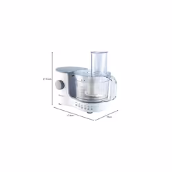 Kenwood Compact Food Processor, 1.4L Bowl, Blender, Emulsifying, Chopping Blade, Shredder Disc 400W, FP120, White