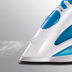 Russell Hobbs Steam Iron [2600W,210g extra steam boost, 70 g/min steam] Steam Glide Pro (300ml water tank, ceramic soleplate, self-cleaning & spray