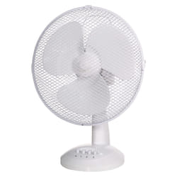 Russell Hobbs 12" Inch, Lightweight, Portable Desk Fan, 3 Speeds, Wide-Angled Oscillation, Powerful Airflow, Quiet Operation, Perfect for Bedroom or