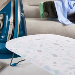 Beldray LA028459PASFEU7 Tabletop Ironing Board - 100% Cotton Cover & Felt Pad for a Smooth Press, Compact & Convenient, Ideal for Left & Right-Handed