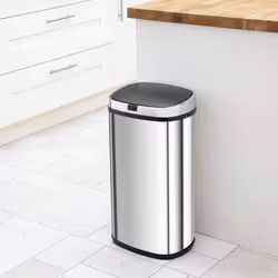 Morphy Richards Chroma 971504 Square Kitchen Bin with Infrared Motion Sensor Technology, 42 Litre Capacity, Stainless Steel