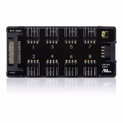 Noctua NA-FH1, 8 Channel Fan Hub for up to Eight 12V or 5V Based 4-pin PWM or 3-pin Fans (Black)