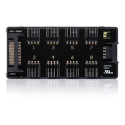 Noctua NA-FH1, 8 Channel Fan Hub for up to Eight 12V or 5V Based 4-pin PWM or 3-pin Fans (Black)