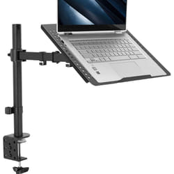 VIVO Single Laptop Notebook Desk Mount Stand - Fully Adjustable Extension with C Clamp (STAND-V001L)