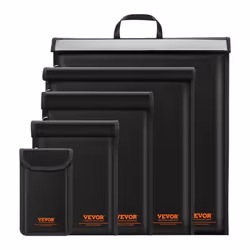 VEVOR SF-3 Bag 4 Pack Set for Laptop(16.9x15), Tablet(13x10.2), Phone(7.87x4.7) & Radio(10.6x7.8), Fireproof Signal Blocking ...
