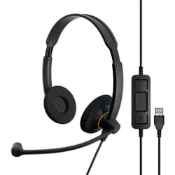 EPOS I SENNHEISER IMPACT SC 60 USB ML - Headset - on-ear - wired - USB - black with orange colour highlights