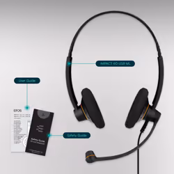 EPOS I SENNHEISER IMPACT SC 60 USB ML - Headset - on-ear - wired - USB - black with orange colour highlights