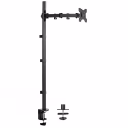 VIVO Extra Tall Single Monitor Desk Mount Stand 39 inch Pole. Features Full Adjustability - Tilt and Articulation, Holds 13 t ...