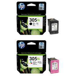6ZA94AE Kit 2 Original Cartridges For HP 305 XL DeskJet Plus 4120 All-in-One DeskJet 2720 All-in-One Envy 6020 All-in-One Envy Pro 6420 All-in-One