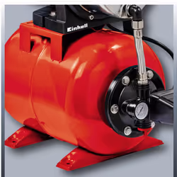 Einhell Hauswasserwerk GC-WW 1046 N (1050 W, 4600 L/h max. flow rate, max. delivery pressure 4.8 bar, pressure switch, pressure gauge, 20 L tank),