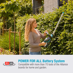Gardena Battery Hedge Trimmer ComfortCut 60 18V P4A without battery: Hedge trimmer with ergonomic handle & impact protection, light in weight for