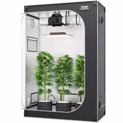 VEVOR 2x4 Grow Tent, 48'' x 24'' x 72'', High Reflective 2000D Mylar Hydroponic Growing Tent with Observation Window, Tool Ba ...