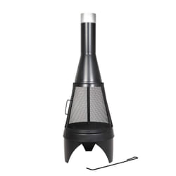 MESH COLORADO STEEL CHIMENEA 125cm