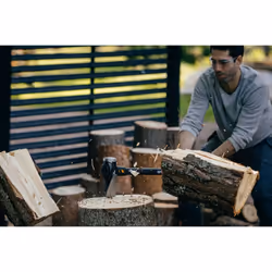Fiskars IsoCore Builder?s axe, XXL, Length: 92 cm, Weight: 3.6 kg, Black/Orange, 1020220
