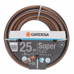 Gardena Premium Superflex Hose 19 mm (3/4 inch), 25 m: Garden Hose with Power-Grip Profile, 35 bar Bursting Pressure, Highly  ...
