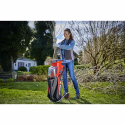 Einhell Power X-Change Cordless Garden Shredder - 3 Reversible Steel Blades, 25mm Branch Capacity, Large 55L Collection Sack - REDAXXO 36/25 Battery