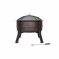 La Hacienda 58528 Brava Large Deep Bowl Firepit, Bronze Effect