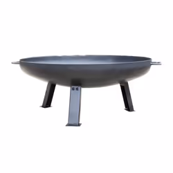 La Hacienda 55576 Pittsburgh Medium Firepit - Industrial Thick Steel - Patio Heater - 360 View - Log Burner, Oiled Steel, 33c ...