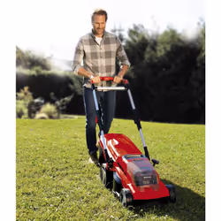 Einhell GE-CM 36/37 Li Power X-Change 36V Cordless Lawn Mower | 37cm Cutting Width, 45L Grass Box, 6 Cutting Heights | Solo Walk-Behind Lawnmower -