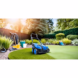 Hyundai 2000W 16? / 40cm Artificial Grass Sweeper, 400mm working width, Multi-Use Brush & 55L Collection Bag- 3 Year Warranty