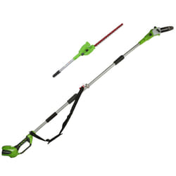 Greenworks G40PSH Cordless 2-in-1 Pole Saw and Pole Hedge Trimmer with Shoulder Strap, Pole Saw 20cm Bar, Trimmer 51cm Dual Action Blades, WITHOUT 40V