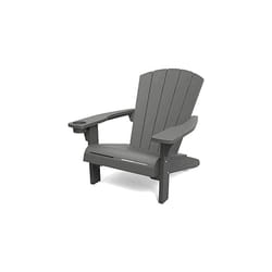 Keter Alpine Adirondack Outdoor Garden Furniture Chair - Graphite Grey