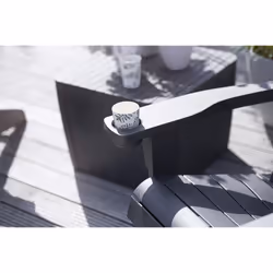 Keter Alpine Adirondack Outdoor Garden Furniture Chair - Graphite Grey