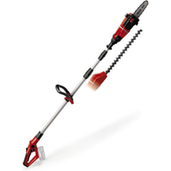 Einhell Power X-Change 18V Cordless Multifunctional Garden Tool - 2-in-1 Long Reach Hedge Trimmer And Mini Chainsaw / Pruning Saw - GE-HC 18 Li T Solo
