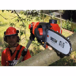 Einhell Power X-Change 18V Cordless Multifunctional Garden Tool - 2-in-1 Long Reach Hedge Trimmer And Mini Chainsaw / Pruning Saw - GE-HC 18 Li T Solo