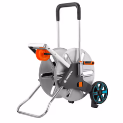 Gardena CleverRoll L Easy Metal: Large hose trolley with up to 100 m capacity, especially stable hose guide in a robust metal ...