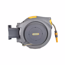 HOZELOCK - Auto Reel 30m wall-mounted hose reel : Easy to Install, Lock, Auto-rewind, Ready-to-use Reel With Nozzle, Fittings ...