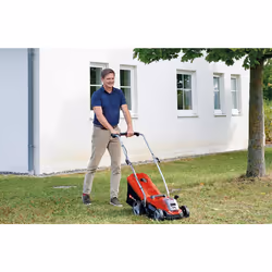 Einhell Power X-Change 18/33 Cordless Lawnmower - 18V, Brushless Motor, 33cm Cutting Width, 30L Grass Box, 5 Cutting Heights - GE-CM 18/33 Li Solo