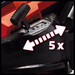 Einhell 1600W Electric Lawn Mower - 37cm Cutting Width, 38L Large Capacity Grass Box, 5 Cutting Heights (20-60mm) - Powerful Corded Lawnmower for