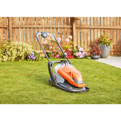 Flymo EasiGlide Plus 330V Hover Collect Lawn Mower - 1700W Motor, 33cm Cutting Width, 20 Litre Grass Box, Folds Flat, 10m Cable Length