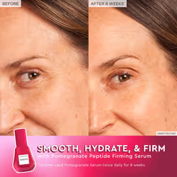 Glow Recipe Pomegranate Copper Peptides Face Serum - Face Firming Peptide Serum for Women & Men with Polypeptides + Hyaluronic Acid - Hydrating &