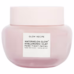 Glow Recipe Watermelon Glow Hyaluronic Clay Pore-Tight Facial - Gentle Exfoliating Clay Mask with Hyaluronic Acid - Help Mini ...