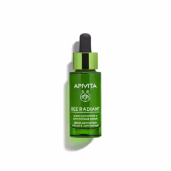 Apivita Bee Radiant Glow Activating & Anti-Fatigue Serum 30ml - Facial Serum with Propolis, White Peony & Dragon Fruit - Brig ...