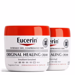 Eucerin, Original Healing, Creme for Very Dry, Sensitive Skin, Fragrance Free (pack of 2)