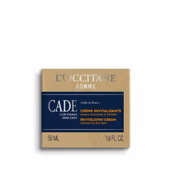 L'OCCITANE Homme Cade Revitalising Cream 50 ml | Vegan & 97% Readily Biodegradable | Luxury & Clean Men's Beauty Skincare for All Skin Types